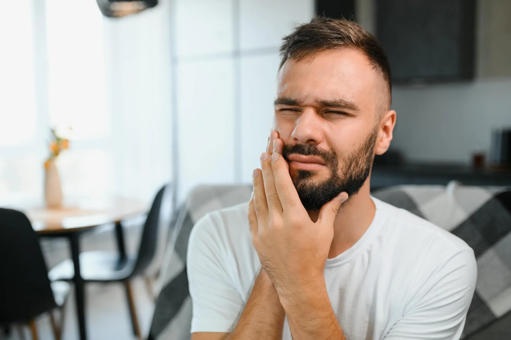 man needing Same Day Dentistry